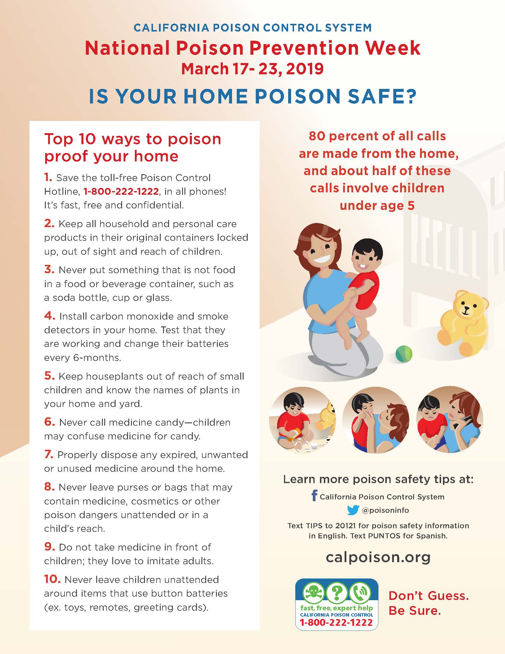poison prevention week flyer