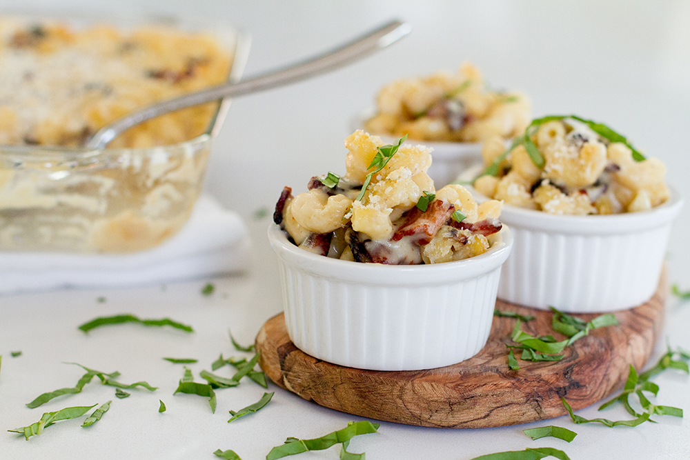 Bacon Mushroom Mac and Cheese