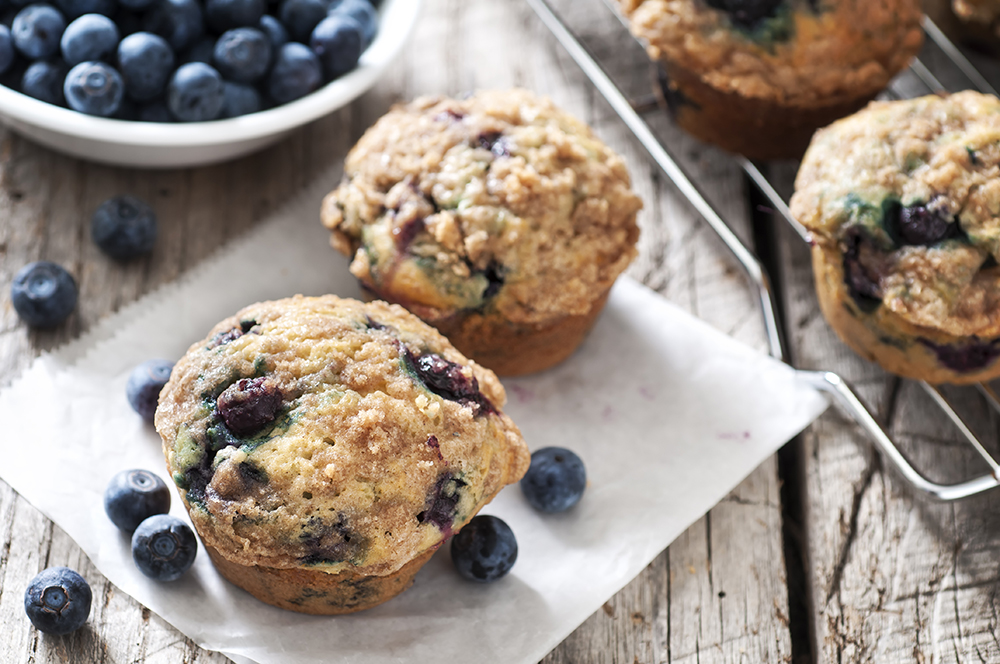 blueberry muffins