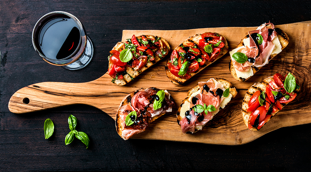 Slow-Roasted Cherry Tomato Bruschetta