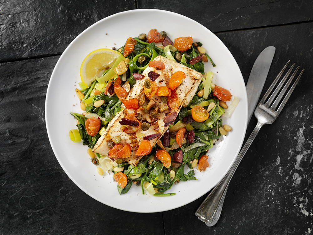 Grilled Cod with Citrus Salad